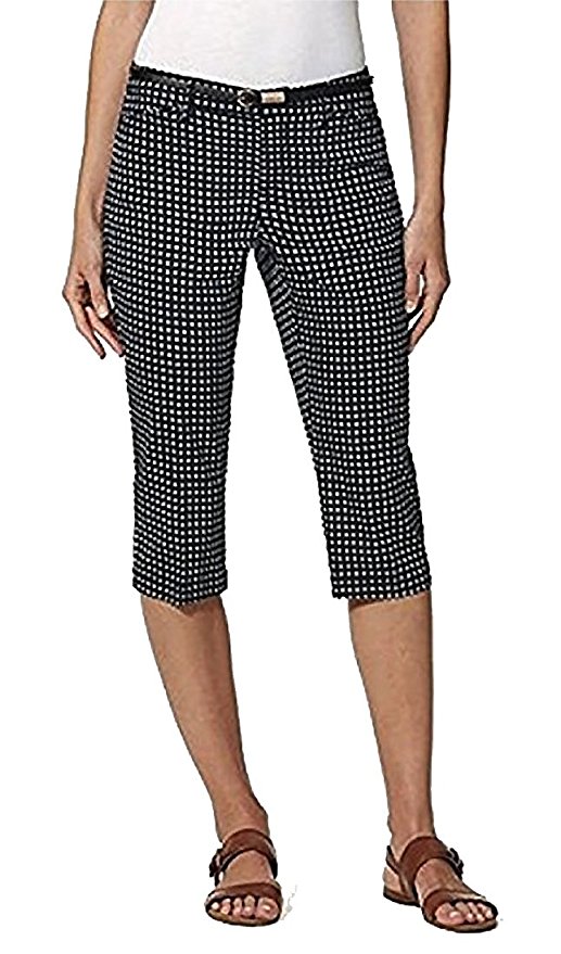 Gloria Vanderbilt Ladies’ Anita Belted Capri Casual Summer Pants