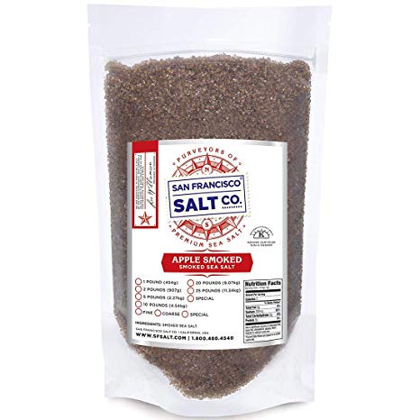 Applewood Smoked Sea Salt - 2 lbs. Coarse Grain by San Francisco Salt Company