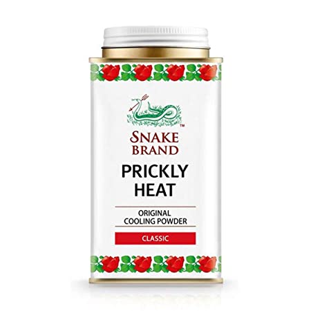 Snake Brand Prickly Heat Cooling Powder, 140g (Classic)