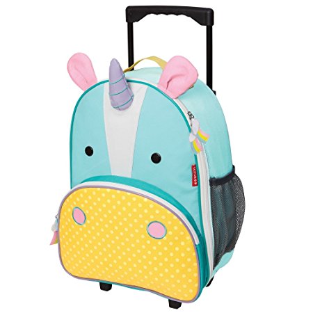 Skip Hop Zoo Kids Rolling Luggage, Eureka Unicorn, Multi, Small/Large/X-Small, 4 oz