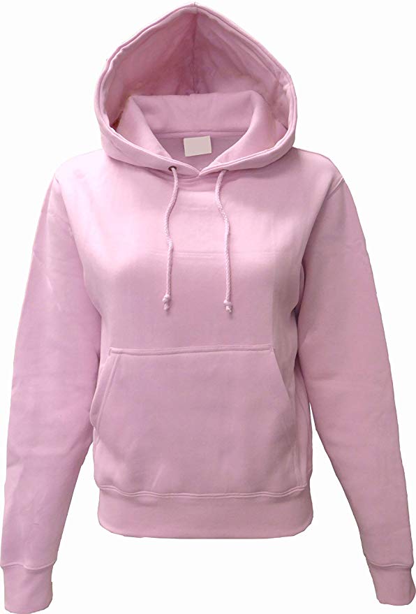 SPECIEN Misses/Young Women/Lady (Junior/Teen) Solid Premium Cotton Cozy Fleece Hooded Pullover Sweatshirts Hoodie
