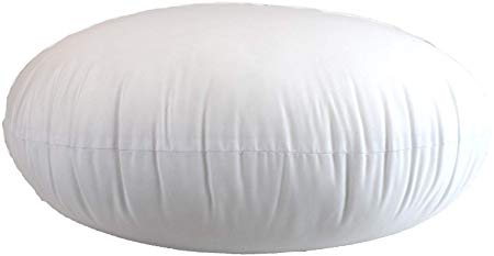 MoonRest Round Pillow Insert Hypoallergenic Polyester Form Stuffer-0 Cotton Blend Covering for Sofa Sham, Decorative Pillow, Cushion and Bed - 12 X 12 Inch
