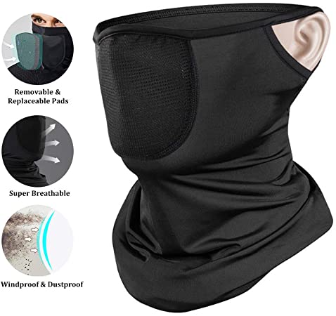 Evershop Balaclava Motorcycle Summer, UV Protection Motorcycle Face Mask Half Breathable Balaclava Neck Multifunctional Cloth Storm Mask for Motorcycle Helmet Cycling Skiing & Outdoor Sports