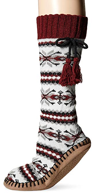 MUK LUKS Women's Slipper Socks with Tassels