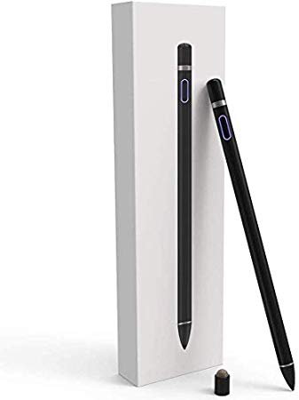 Stylus Pen for Touch Screens, Stylus para Pantallas táctiles, Digital Pencil Active Pens Fine Point Stylist Compatible with iPhone iPad Pro and More Tablets (Black)