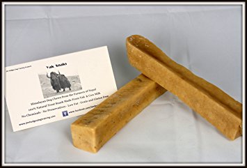 Yak Snak Dog Chews - All Natural Hard Cheese Churpi Dog Treats From the Himalayan Mountains - Made from Yak Milk - Sizes for all Dogs and Puppies from Small to Extra Large