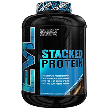 Evlution Nutrition EVL Stacked Protein, 4 Pounds (Chocolate Peanut Butter)