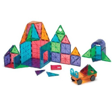 Magna-Tiles 12148 Clear Colors 48 pc DX set Toy