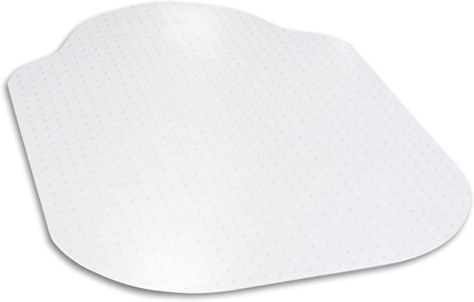 Evolve Modern Shape 36" x 48" Clear Office Chair Mat with Lip for Low Pile Carpet, Made in The USA by Dimex, (C515003G)