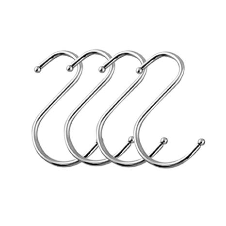 SumDirect 25PCS Scarf Apparel Punch Cup Bowl Kitchen S Shaped Silver Tone Hanging Hooks