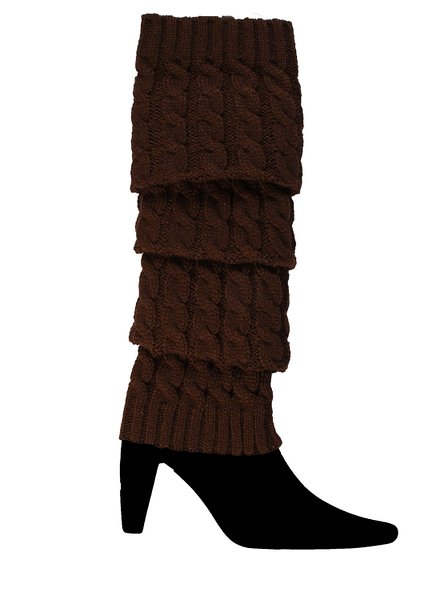 Women Long Leg Warmers Double Sided Knit Crochet Boot Socks Boot Cuff