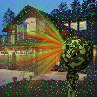 Christmas Decorations Christmas Lights Outdoor Projector Laser Lights Projection Waterproof LED Landscape Lighting Show Outside Xmas Spotlight Projectors for Yard Garden Patio House Wall Party Holiday