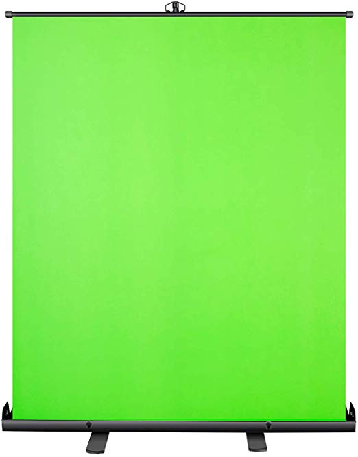 Neewer Green Screen, 58x72inches Collapsible Chroma Key Panel for Background Removal with Stable Back Support, Wrinkle-Resistant Chroma-Green Fabric, Aluminium Hard Case for Live Game Virtual Studio