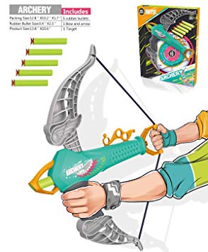 Zombie Strike Bow Arrow Archery - Kids Toy with Target Suction Cup Set Suit Age 4 5 6 7 8 10 11 12 Years Old Girls Boys Indoor Outdoor Hunting Garden Fun Game Gift …