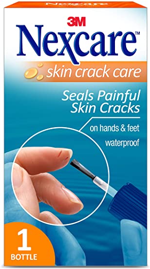 Nexcare Skin Crack Care, Liquid Bandage, Great for Use on Fingers, Hands and Feet, No Sting, Waterproof, 1 Bottle