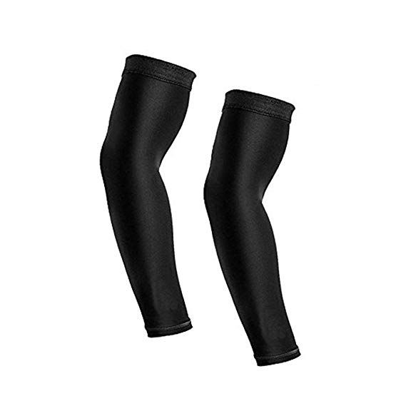 1 Pair UV Protection Cooling or Warmer Arm Sleeves, Sports Compression Sleeves