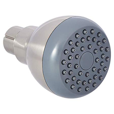 AmazonBasics High-Pressure Shower Head, 3", Satin Nickel