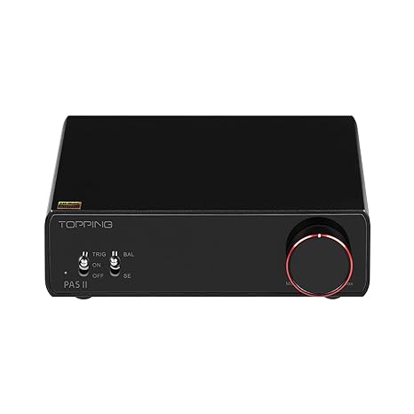 Topping PA5 II Speaker Amplifier Compact Desktop Amplifier Fully Balanced AMP (PA5 II, Black)