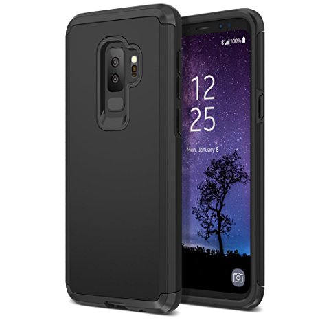 Trianium Protanium Galaxy S9 Plus Case with GXD Impact Gel Cushion and Reinforced Hard Bumper Frame [Premium Protection] Heavy Duty Covers For Samsung Galaxy S 9 Plus (2018) Phone - Black