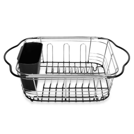 Dish Drying Rack In Sink, On Counter, Or Expandable Over the Sink Dish Drainer 3-In-1 Rack