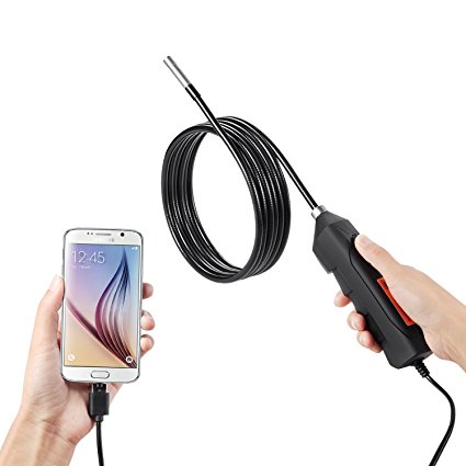 Potensic® USB Endoscope Borescope Inspection Camera HD 720P 2 Mega Pixels Waterproof Snake Tube Camera- 1M