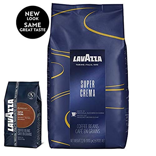 Lavazza Super Crema Whole Bean Coffee Blend, Medium Espresso Roast