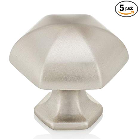 Southern Hills Brushed Nickel Round Metal Cabinet Knobs (Pack of 5)