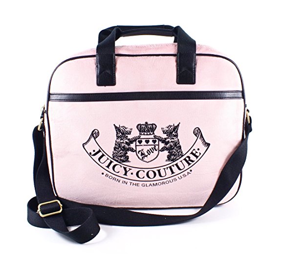 Juicy Couture Old School Convertible Laptop Case (Pink)