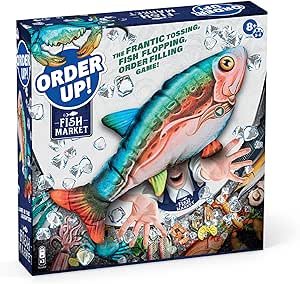 Order Up Fish Market Card Game, Fun Cooperative Board Games for Kids 8 , Family Games, Flying Fish Game for Kids, Fast Action Games for Kids 8-12, Games for Family Game Night