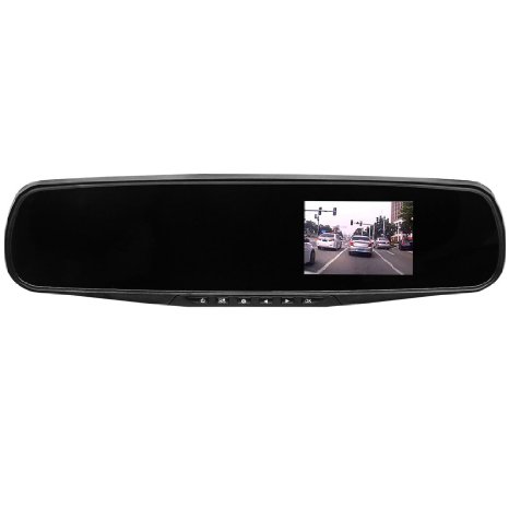 TrendBox 2.4" Car Recorder Camera Rearview Dash Cam Video LCD Mirror Vehicle DVR For Most Car model Traveling