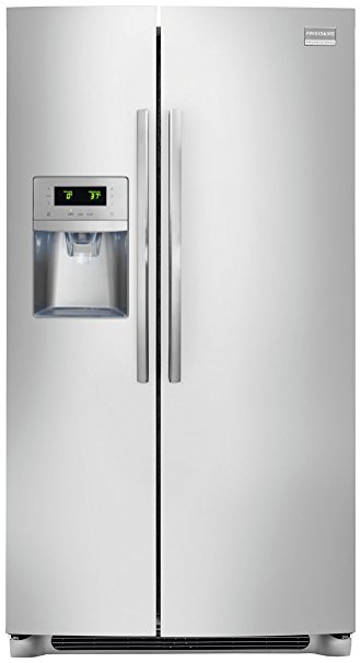 Frigidaire FPHC2399PF Professional 22.6 Cu. Ft. Stainless Steel Counter Depth Side-by-Side Refrigerator - Energy Star