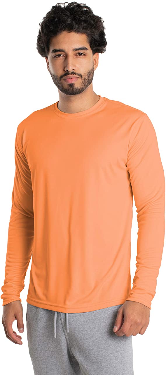 Vapor Apparel Men’s UPF 50  UV Sun Protection Long Sleeve Performance T-Shirt for Sports and Outdoor Lifestyle