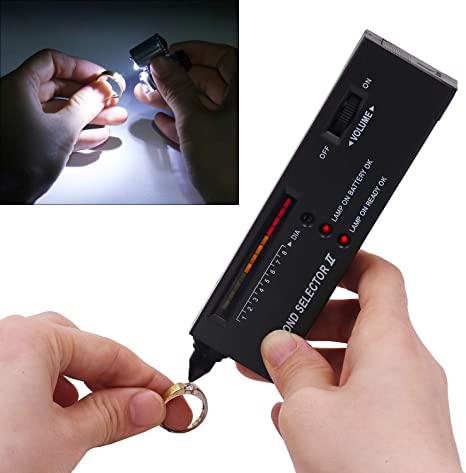 Holylife High Precision Professional Jeweler Diamond Tester-45x LED Magnifier with Illumination