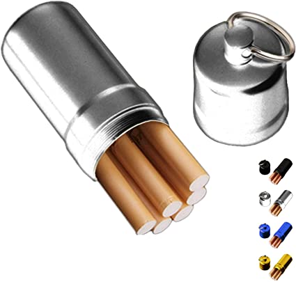 roygra Cigarette Case King Size, Metal Waterproof Joint Case, 10 Capacity (Silver)