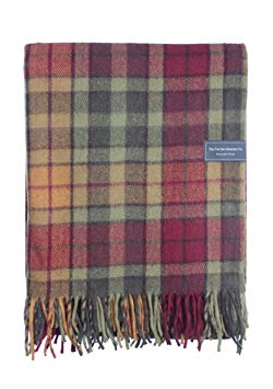 The Tartan Blanket Co. Recycled Wool Blanket Buchanan Autumn Tartan (150cm x 175cm)
