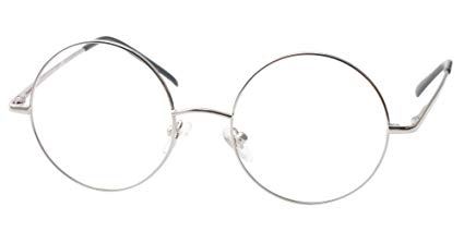 SOOLALA Cool Retro Round Metal Frame Spring Hinged Reading Glasses for men and Women