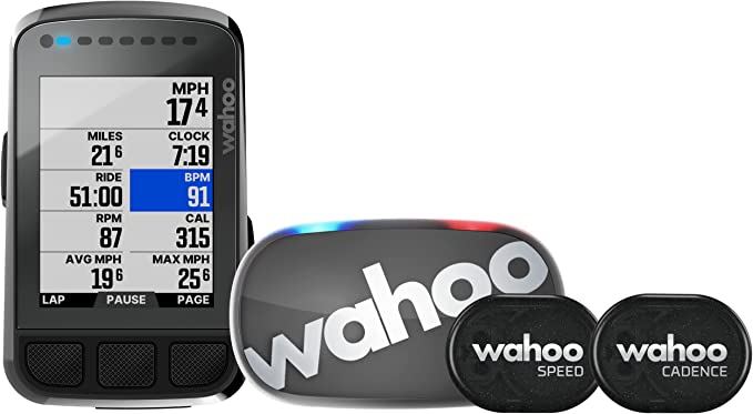 Wahoo ELEMNT Bolt V2 GPS Cycling/Bike Computer Bundle