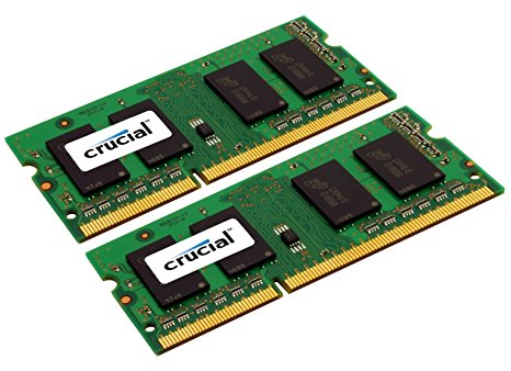 Crucial 8GB Kit (4GBx2) DDR3 1333 MT/s (PC3-10600) CL9 SODIMM 204-Pin Notebook Memory Modules CT2KIT51264BC1339