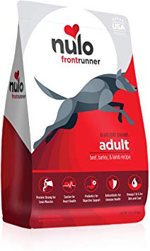 Nulo Frontrunner Dry Dog Food for Adult Dogs – Ancient Grain Inclusive Recipe - All Natural Pet Foods with High Taurine Levels - Animal Protein for Lean Strong Muscles
