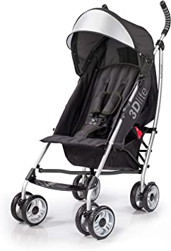 Summer Infant 3Dlite Convenience Stroller, Black