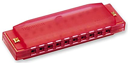 Kids Clearly Colorful Translucent Harmonica, Assorted Colors