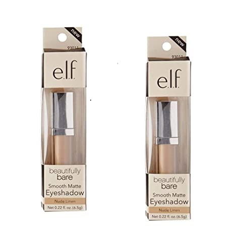 Pack of 2 e.l.f. beautifully bare Smooth Matte Eyeshadow, Nude Linen 93011