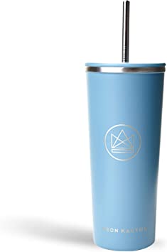 Neon Kactus - Super Sonic Stainless Steel Tumbler, Insulated Tumblers with Straw and Flip Lid, Double Wall Vacuum Insulated Tumbler Cup for Hot and Cold Drinks, 24oz Capacity