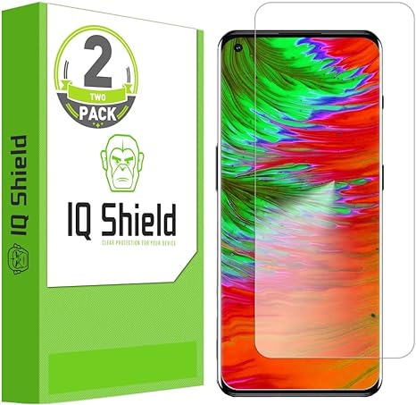 IQShield Screen Protector Compatible with OnePlus 10 Pro (2-Pack) Anti-Bubble Clear TPU Film