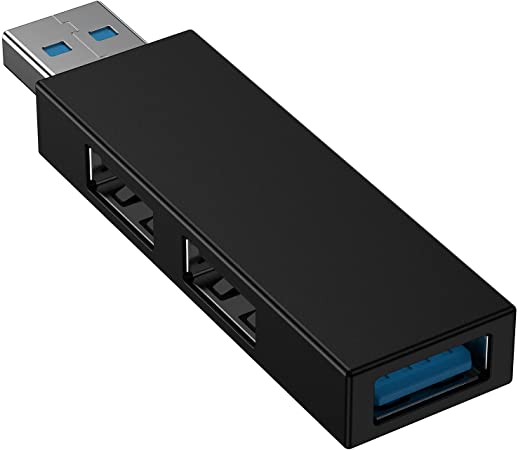 USB 3.0 Mini Ultra Slim Data Hub, 3-Port Expander Adapter Compatible with PC,Laptop,iMac,MacBook,Chromebook Pixelbook,Flash Drives,PS4,Nintendo,Xbox ONE and More