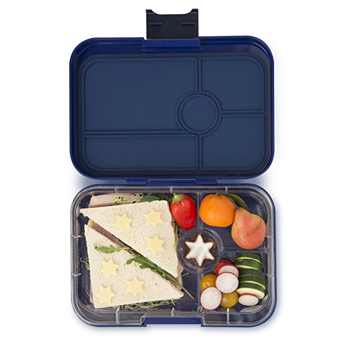 YUMBOX TAPAS Larger Size (Portofino Blue) 4 compartment Leakproof Bento lunch box for Pre-teens, Teens & Adults