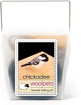 Woolpets, Needle Felting Kit, Intermediate, Chickadee, 1031