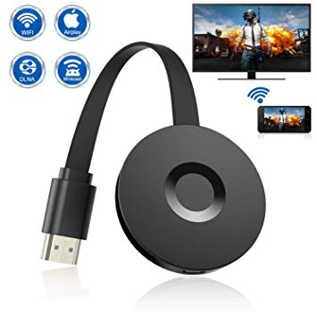 Wireless Display Dongle, WiFi Portable Display Receiver for TV Projector, 1080P HDMI Digital TV Adapter, Support Airplay DLNA Miracast, Compatible with iOS/Android Smartphones/Mac/Laptop