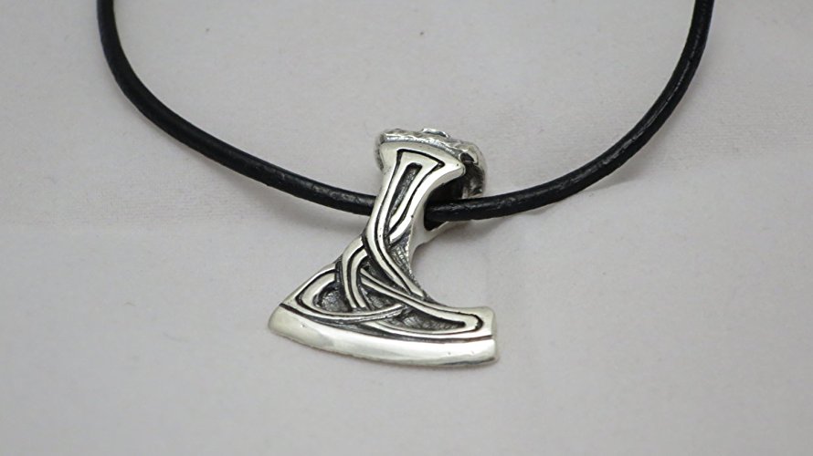 War axe of Perun pendant sterling silver big size 19 x 29 mm, 11 gm FREE SHIPPING