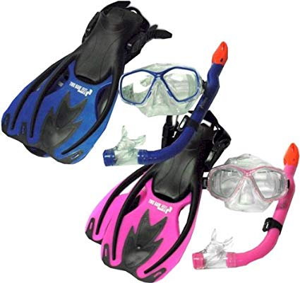 TBF Combo 3 Piece KIDS Set - Mask   Fins   Snorkel Set - Two Bare Feet